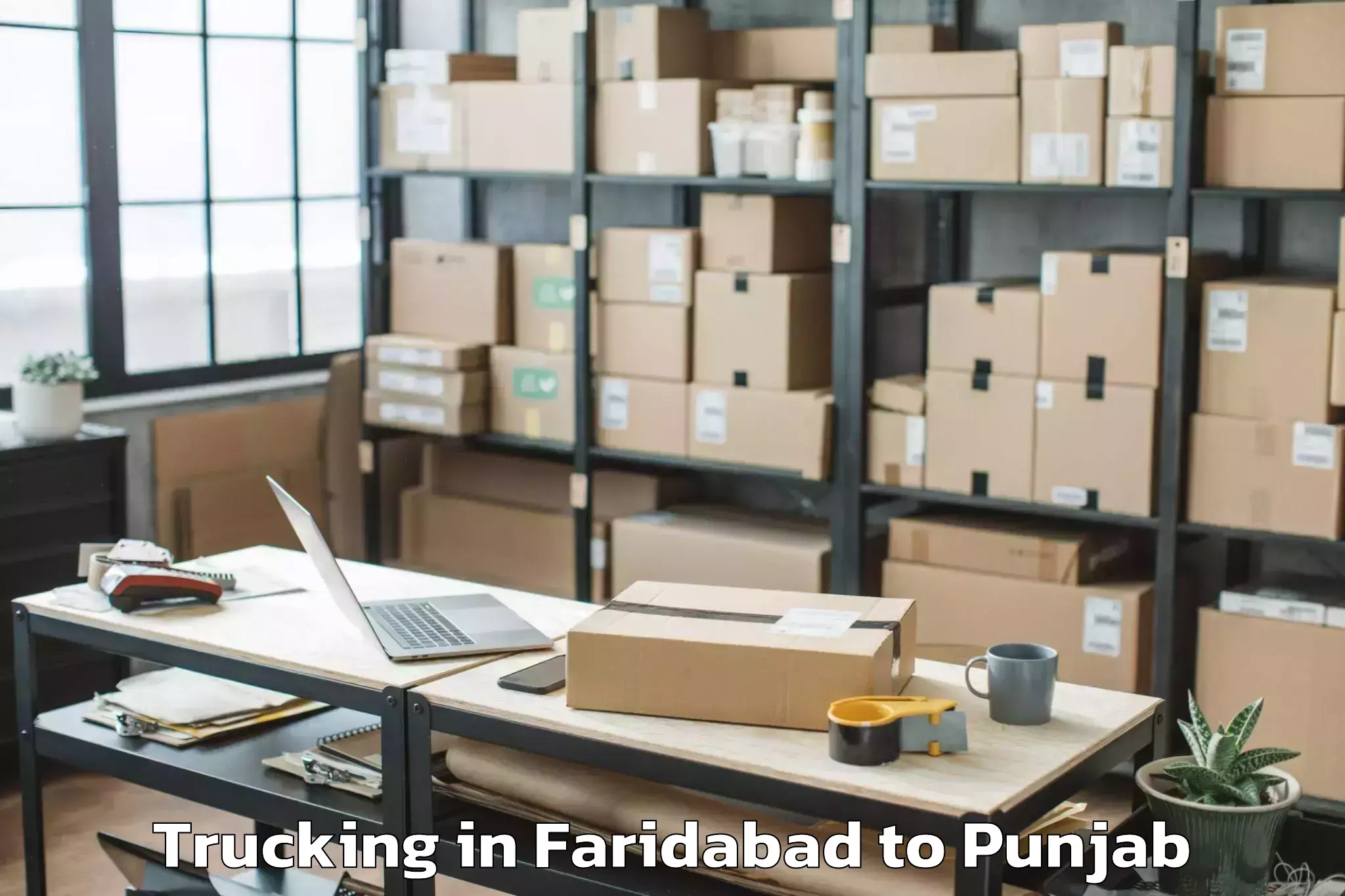 Professional Faridabad to Kotli Trucking